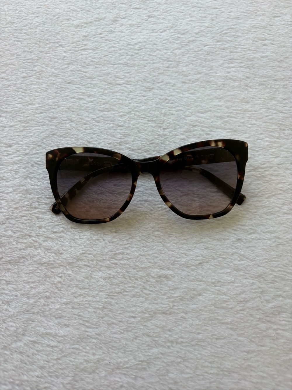 Warby Parker Tortoiseshell Cat-Eye Sunglasses with Brown Gradient Lenses